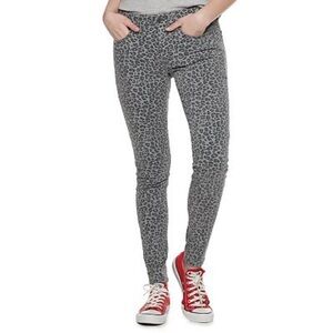 NWT So  Low Rise Twill Jigging leopard prints Size 15